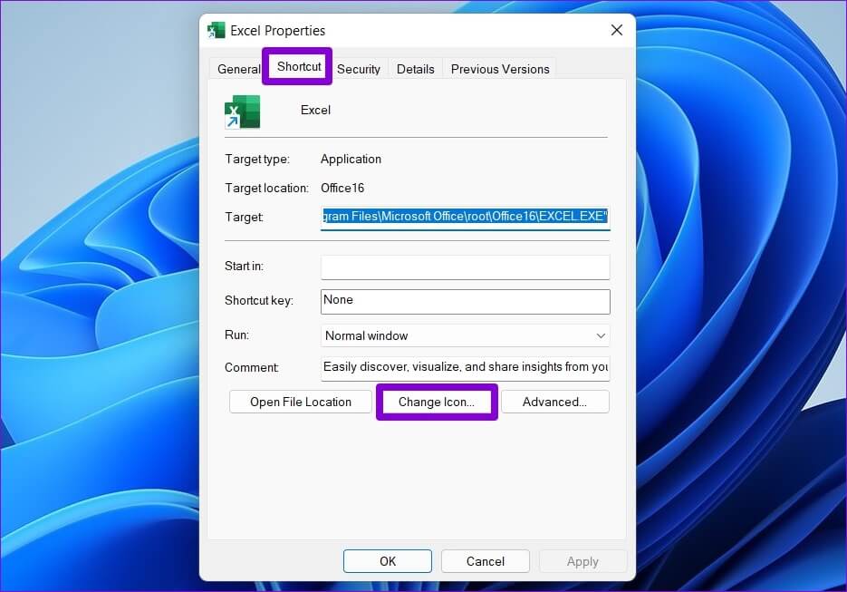 Change-Desktop-Shortcut-Icon-on-Windows-11 كيفية تغيير الأيقونات على Windows 11