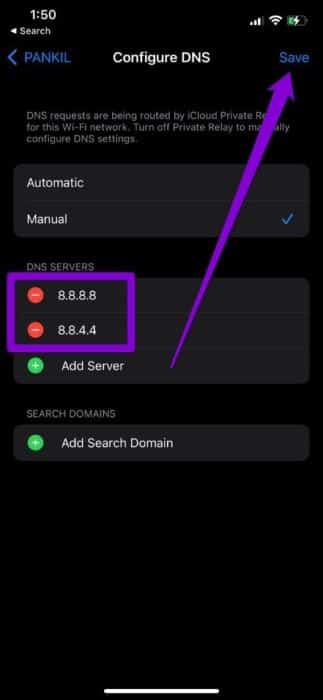 Configure-DNS-on-iPhone-1-473x1024-1 أفضل 7 طرق لإصلاح عدم عمل Google Chrome على iPhone