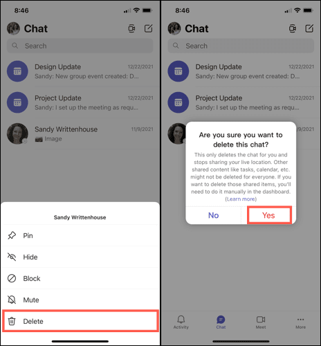ConfirmDeleteChatMobile-MicrosoftTeamsDeleteChat كيفية حذف محادثة في Microsoft Teams