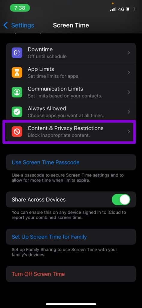 Content-Privacy-Restrictions-on-iPhone-473x1024-1 أفضل 8 طرق لإصلاح عدم تشغيل Safari لمقاطع الفيديو على iPhone
