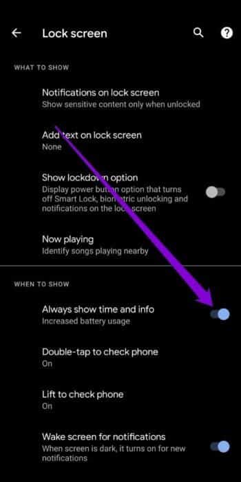 Disable-Always-on-Display-on-Android-512x1024-1 أفضل 10 طرق لإصلاح مشكلات استنزاف البطارية على Android