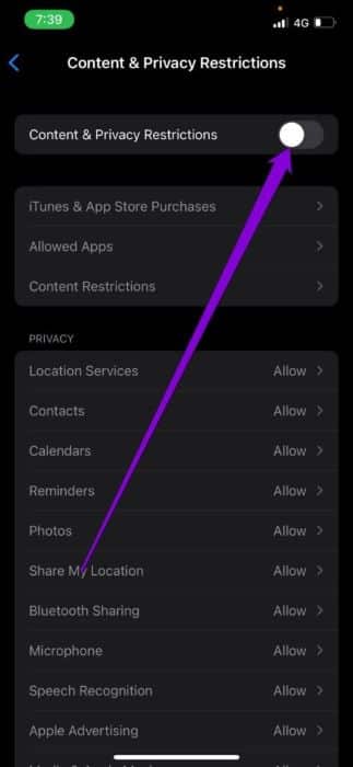 Disable-Content-Privacy-Restrictions-on-iPhone-1-473x1024-1 أفضل 7 طرق لإصلاح عدم عمل Google Chrome على iPhone