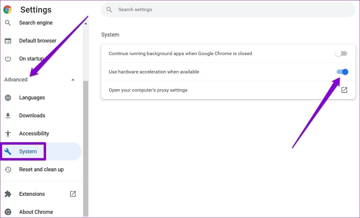 Disable-Hardware-Acceleration-on-Windows أفضل 6 طرق لإصلاح خطأ عارض الصوت في YouTube على Windows 10 و Windows 11