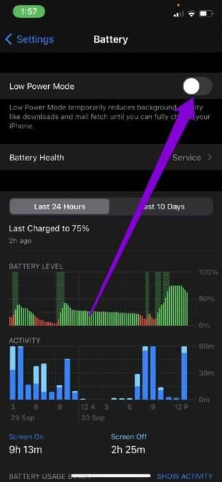 Disable-Low-Power-Mode-on-iPhone-473x1024-2 أفضل 9 طرق لإصلاح التوقف المؤقت Spotify على Android و iPhone