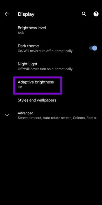 Display-Settings-on-Android-1-512x1024-1 أفضل 10 طرق لإصلاح مشكلات استنزاف البطارية على Android