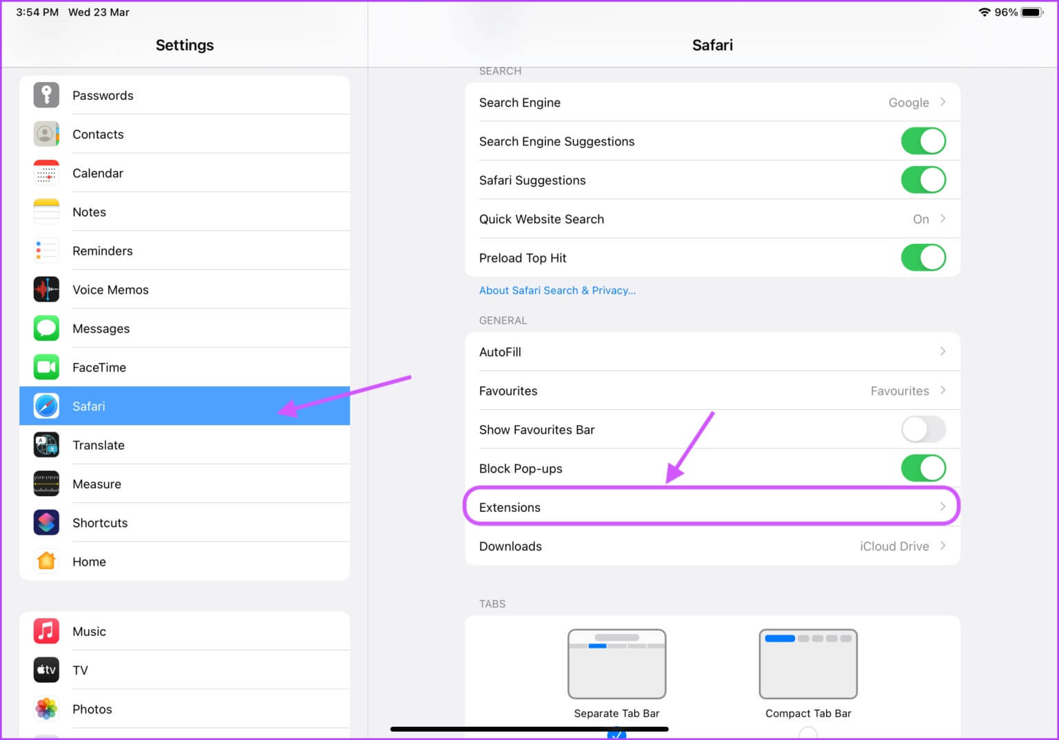 كيفية استخدام إضافات Safari على iPad - %categories