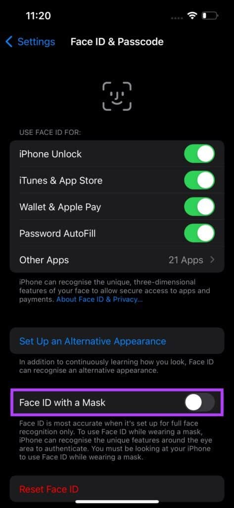 FaceID-mask-5-473x1024-1 كيفية استخدام Face ID مع قناع الوجه على iPhone