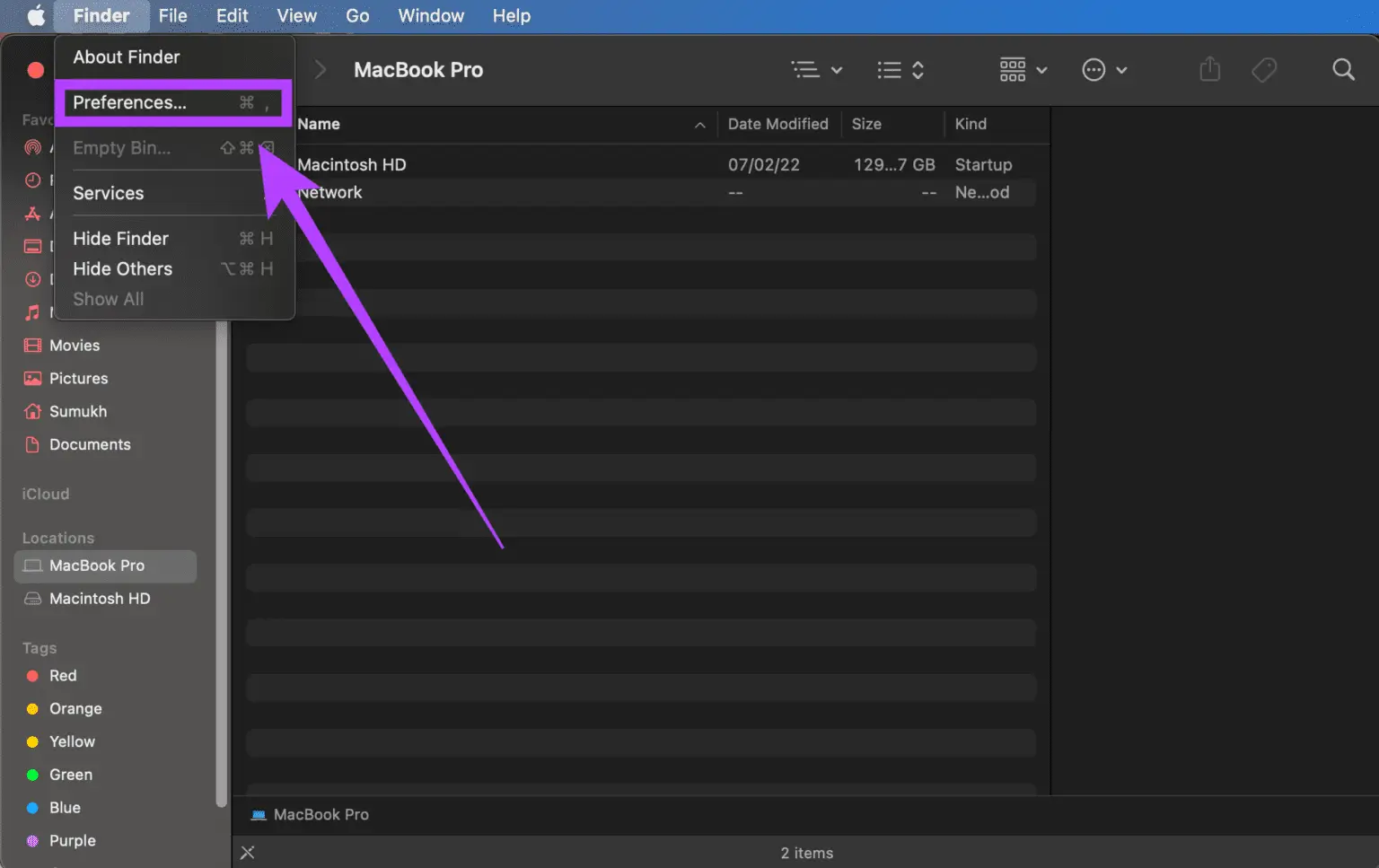 Finder-default-folder-4-1536x967-2 كيفية تغيير مجلد الفتح الافتراضي في Finder