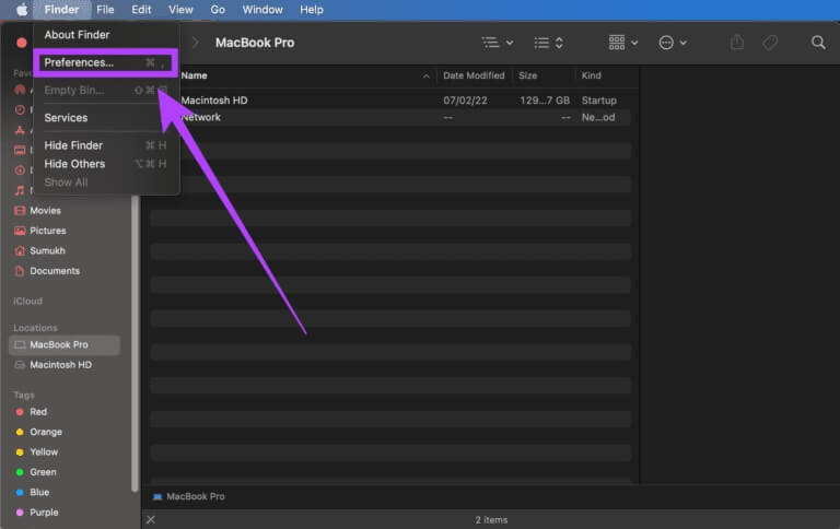 Finder-default-folder-4-768x484-1 كيفية إصلاح الشريط الجانبي المفقود في Finder