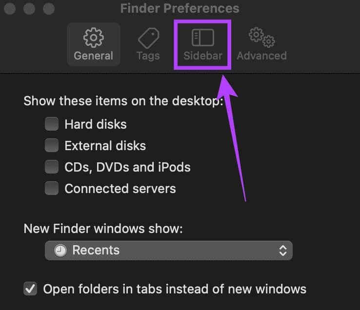 Finder-default-folder-5-3 كيفية إصلاح الشريط الجانبي المفقود في Finder