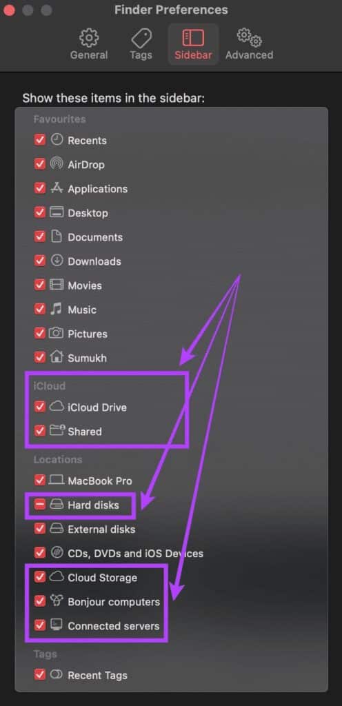 كيفية إصلاح الشريط الجانبي المفقود في Finder - %categories