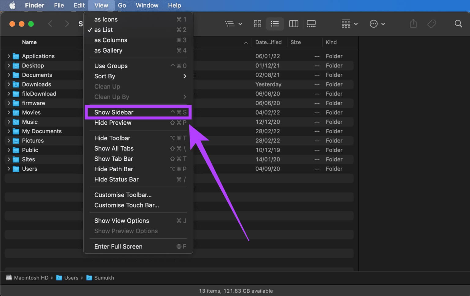 Finder-sidebar-missing-2-1536x968-1 كيفية إصلاح الشريط الجانبي المفقود في Finder