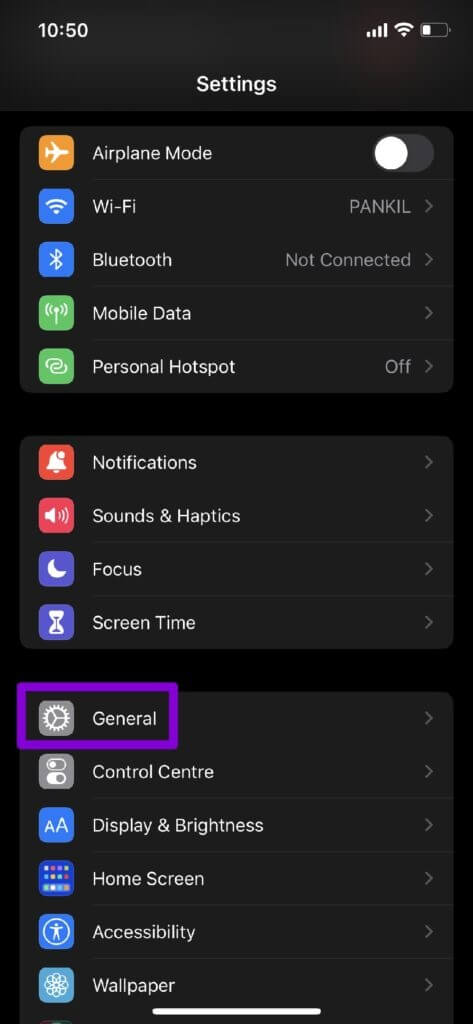 General-Settings-2-473x1024-2 أفضل 7 طرق لإصلاح عدم إرسال صور WhatsApp من iPhone