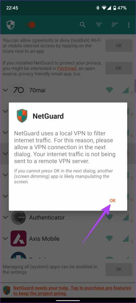 Internet-block-10-461x1024-1 أفضل طريقتين لمنع التطبيقات من الوصول إلى الإنترنت على Android