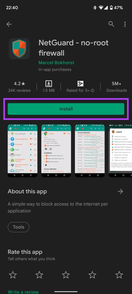 Internet-block-6-461x1024-1 أفضل طريقتين لمنع التطبيقات من الوصول إلى الإنترنت على Android
