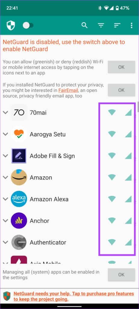 Internet-block-8-1-461x1024-1 أفضل طريقتين لمنع التطبيقات من الوصول إلى الإنترنت على Android