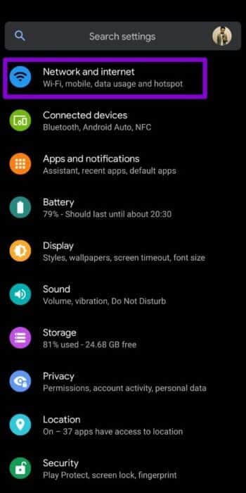 Network-and-internet-Settings-on-Android-1-512x1024-2 أفضل 9 طرق لإصلاح التوقف المؤقت Spotify على Android و iPhone