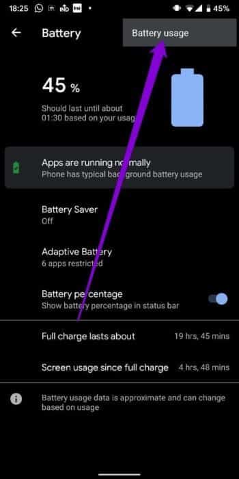 Open-Battery-Usage-on-Android-512x1024-1 أفضل 10 طرق لإصلاح مشكلات استنزاف البطارية على Android