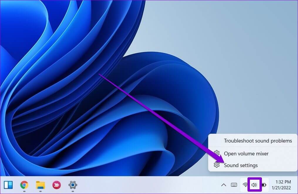 Open-Sound-Settings-on-Windows-11 أفضل 7 طرق لإصلاح عدم تشغيل مقاطع الفيديو على Windows 11