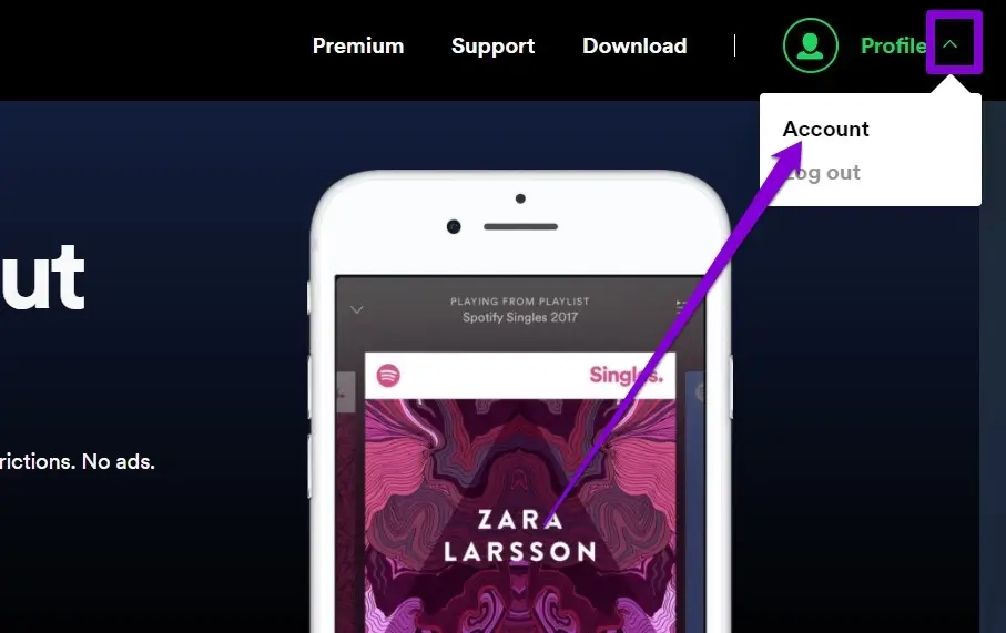 Open-Spotify-Account-Settings-1 أفضل 9 طرق لإصلاح التوقف المؤقت Spotify على Android و iPhone
