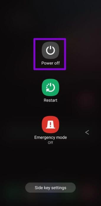 Power-Off-Menu-on-Samsung-Phones-500x1024-1 أفضل 7 طرق لإصلاح عدم عمل لوحة مفاتيح Samsung على هواتف Galaxy