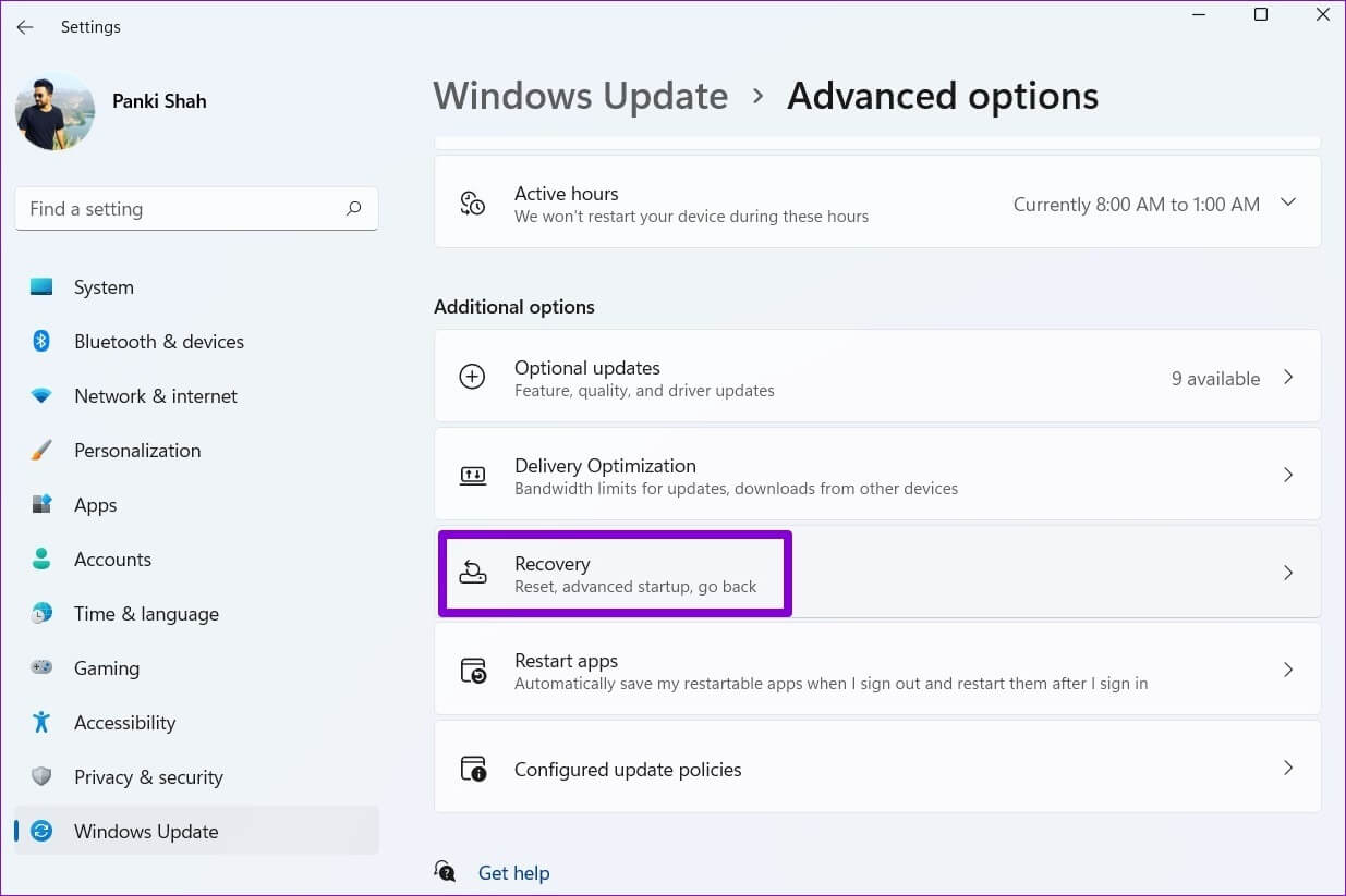 Recovery-Settings أفضل 6 طرق لإصلاح Windows 11 عالق عند شاشة إعادة تشغيل