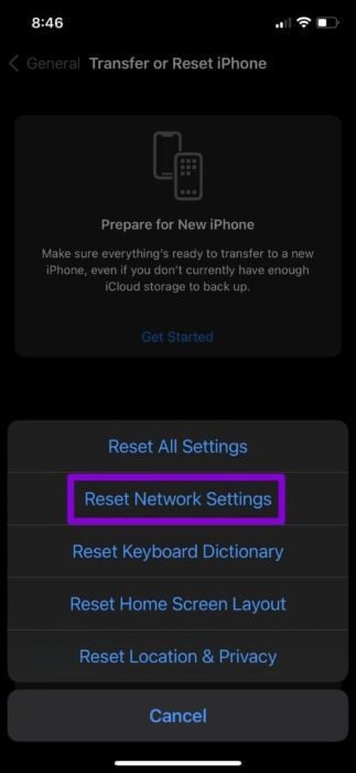 Reset-Network-Settings-iPhone-3-473x1024-1 أفضل 8 طرق لإصلاح "حدث خطأ أثناء الاتصال بخادم معرف Apple" على iPhone