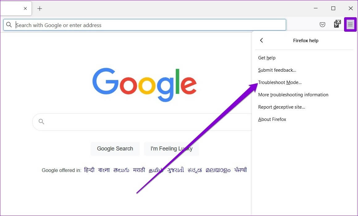 Restart-Firefox-in-Troubleshoot-Mode أهم 7 طرق لإصلاح عدم تشغيل مقاطع الفيديو على Firefox