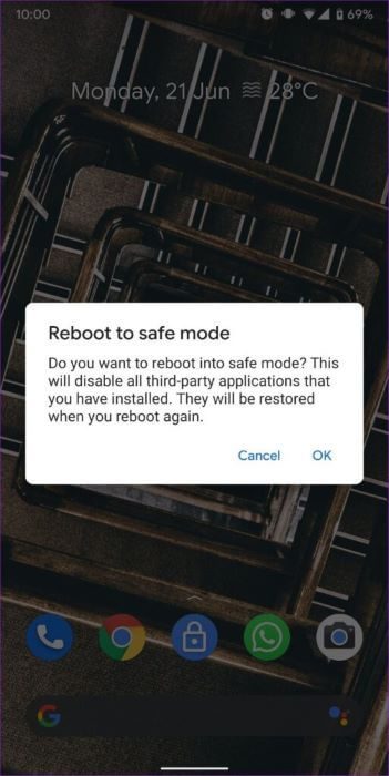 Restart-Phone-in-Safe-Mode-513x1024-1 أهم 8 طرق لإصلاح عدم فتح التطبيقات على Android