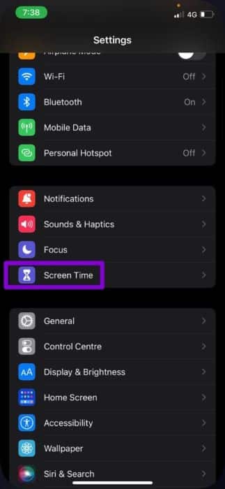 Screen-Time-Settings-1-473x1024-1 أفضل 7 طرق لإصلاح عدم عمل Google Chrome على iPhone