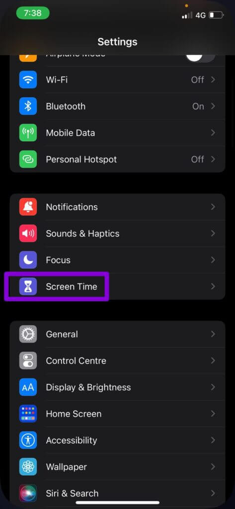 Screen-Time-Settings-473x1024-1 أفضل 8 طرق لإصلاح عدم تشغيل Safari لمقاطع الفيديو على iPhone