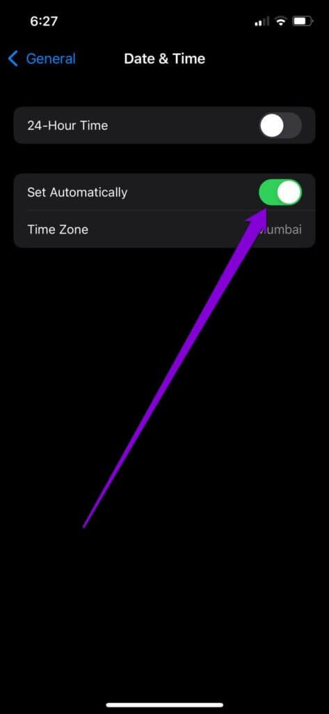 Set-Date-Time-Automatically-on-iPhone-473x1024-1 أفضل 7 طرق لإصلاح عدم إرسال صور WhatsApp من iPhone