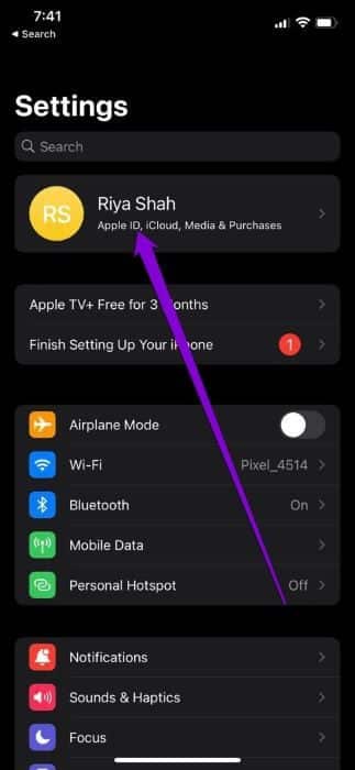 Settings-on-iPhone-3-1 أفضل 8 طرق لإصلاح "حدث خطأ أثناء الاتصال بخادم معرف Apple" على iPhone