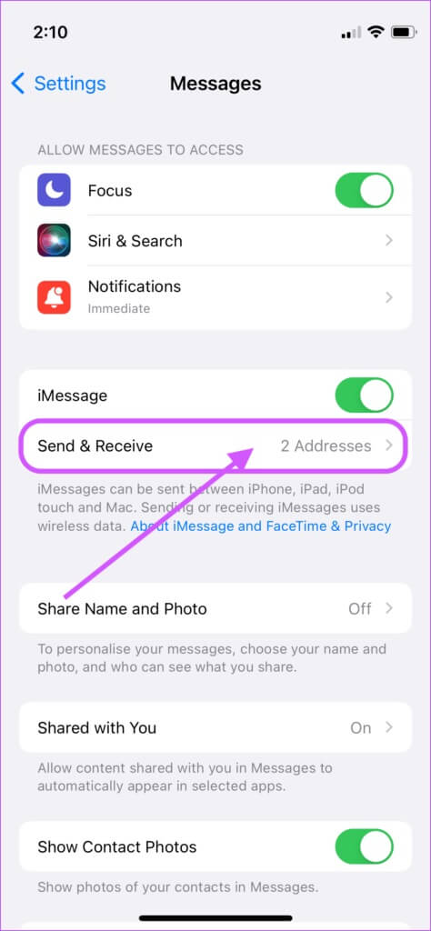 Sign-out-and-sign-back-into-iMessage-2-474x1024-1 أفضل 6 طرق لإصلاح عدم إرسال الصور ومقاطع الفيديو في iMessage