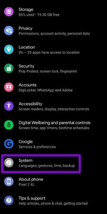 System-Settings-on-Android-2-512x1024-1 أفضل 10 طرق لإصلاح مشكلات استنزاف البطارية على Android