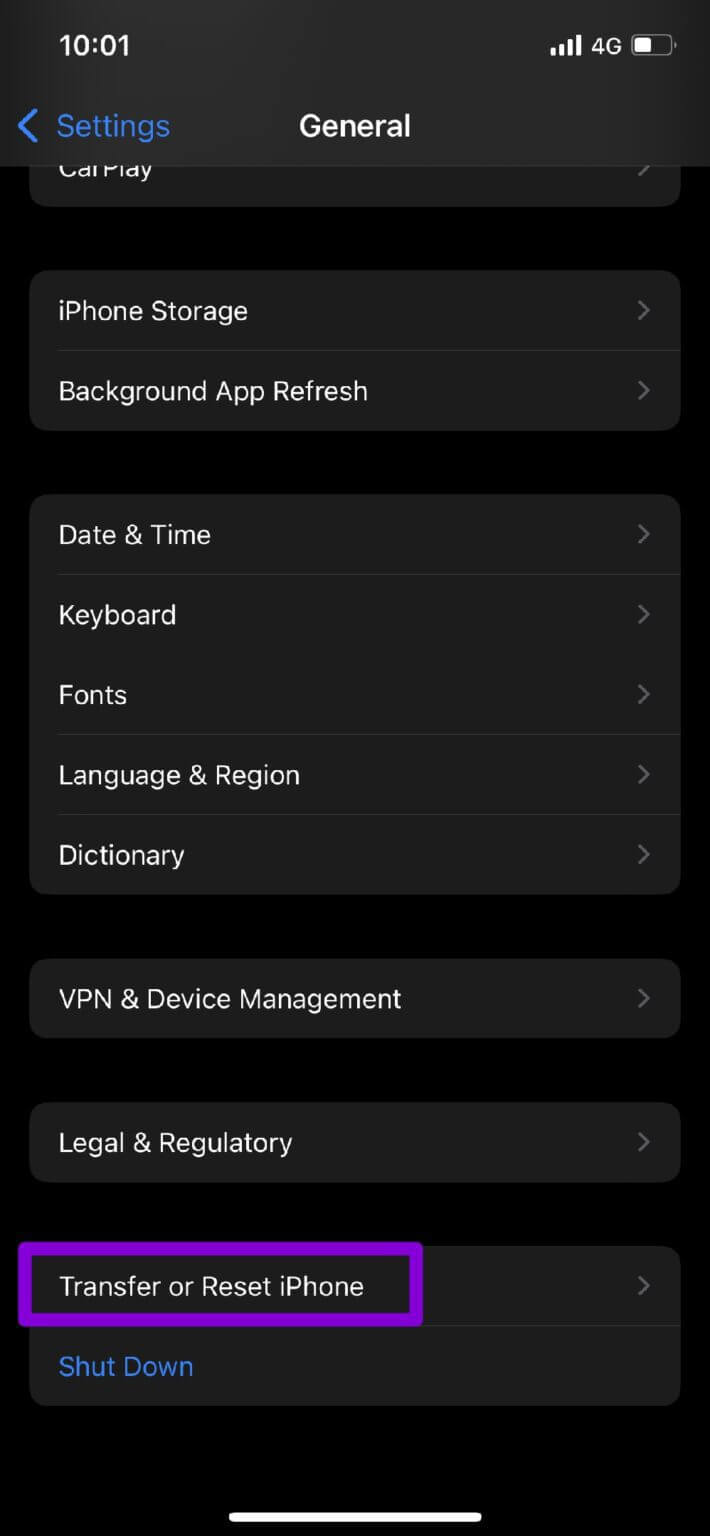 Transfer-or-Reset-iPhone-2-710x1536-1 أفضل 8 طرق لإصلاح عدم تشغيل Safari لمقاطع الفيديو على iPhone