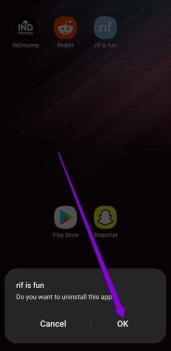 Uninstall-App-Samsung-Phone-500x1024-1 أفضل 7 طرق لإصلاح عدم عمل لوحة مفاتيح Samsung على هواتف Galaxy