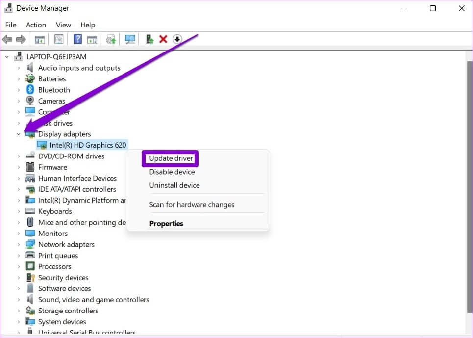 Update-Graphics-Driver-1-1 أفضل 7 طرق لإصلاح عدم عمل السطوع على أجهزة الكمبيوتر المحمولة التي تعمل بنظام Windows 11