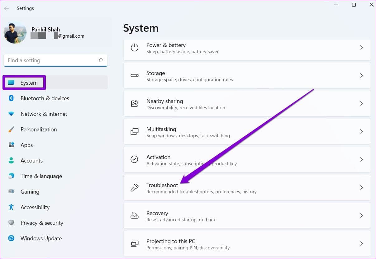Windows-Troubleshooter-1 أفضل 7 طرق لإصلاح عدم تشغيل مقاطع الفيديو على Windows 11