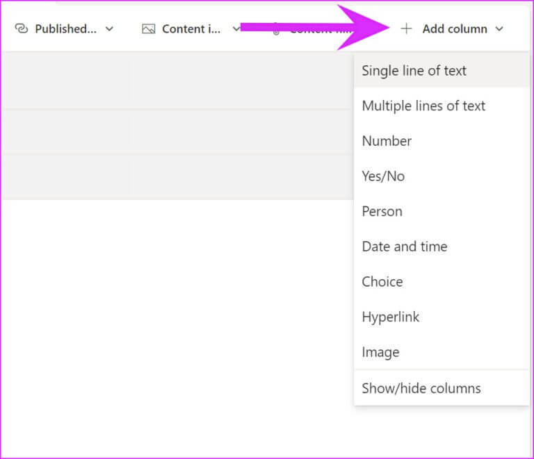 add-column-microsoft-lists-tips-768x661-1 أفضل 10 نصائح وحيل في قوائم Microsoft لاستخدامها بكفاءة