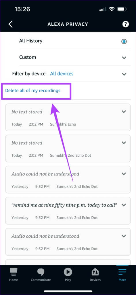 alexa-voice-history-3-473x1024-1 كيفية حذف سجل Alexa الصوتي من أجهزة Echo