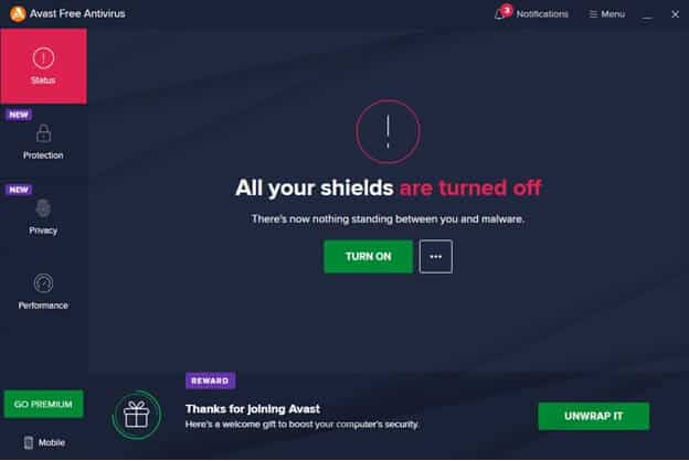 all-your-shields-are-turned-off-in-the-main-window-1 إصلاح خطأ 0x8007000d في تحديث Windows