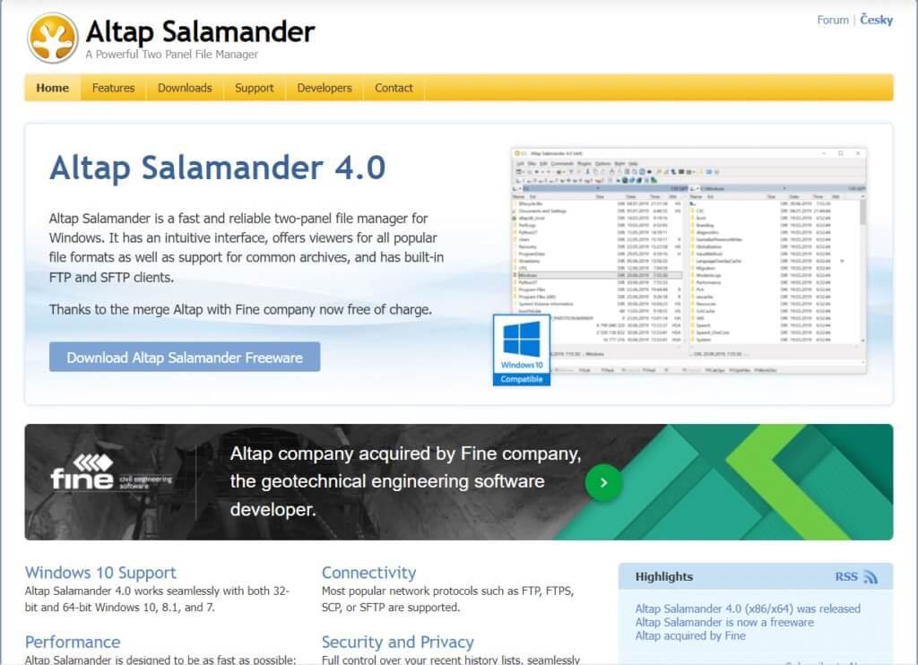 altap-salamander-1024x742-1 19 أفضل مدير ملفات مجاني لنظام التشغيل Windows