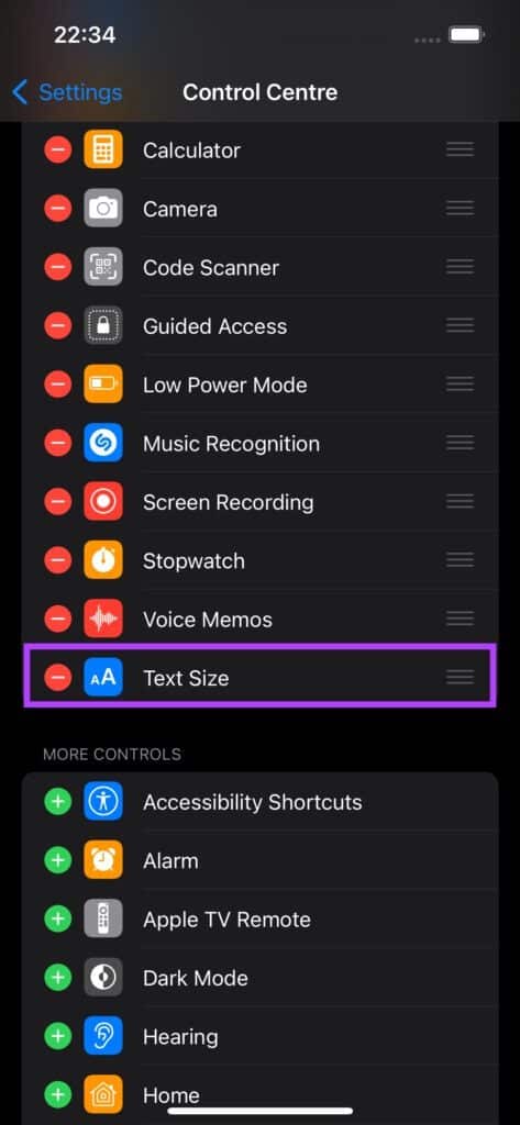 app-text-size-4-473x1024-1 كيفية تغيير حجم نص التطبيق الفردي على iPhone