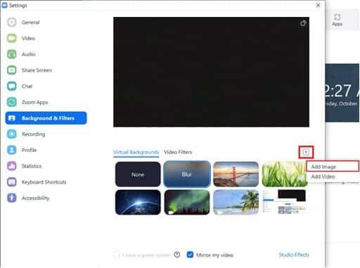 backgrounds-and-filters-window كيفية تعتيم الخلفية في Zoom