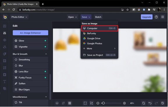 befunk-save-page كيفية تعتيم الخلفية في Zoom