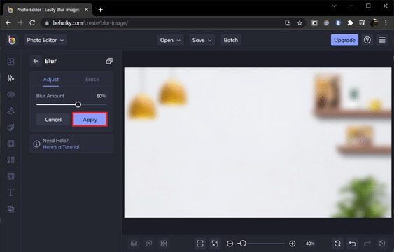 befunky-blur-option-page كيفية تعتيم الخلفية في Zoom