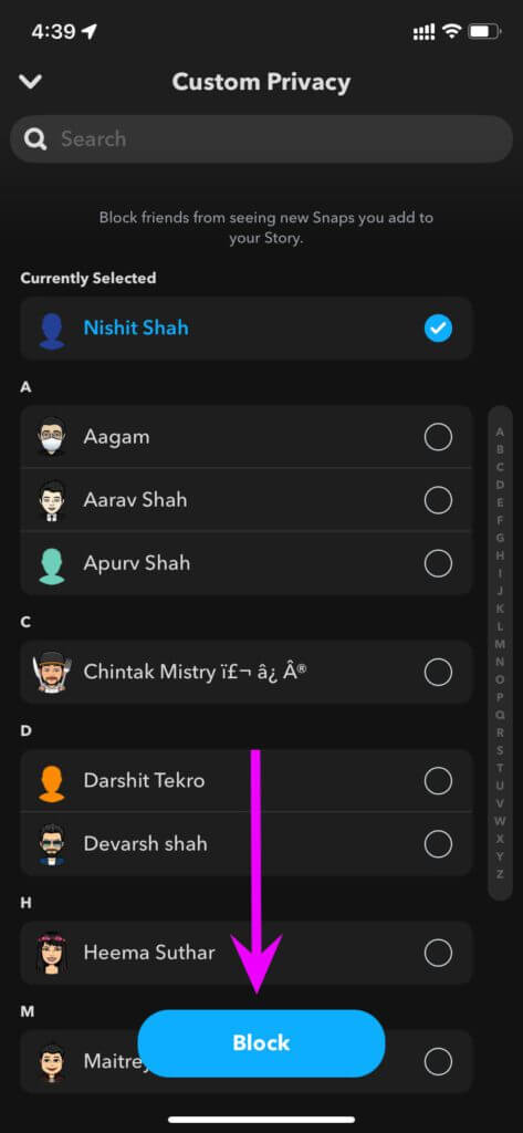 block-users-from-viewing-snapchat-stories-473x1024-1 كيفية إخفاء قصتك عن شخص ما على Snapchat