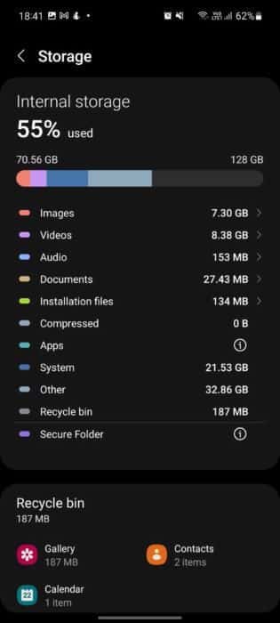 check-internal-storage-fix-camera-failed-on-samsung-461x1024-1 أفضل 9 طرق لإصلاح خطأ فشل الكاميرا في هواتف Samsung Galaxy