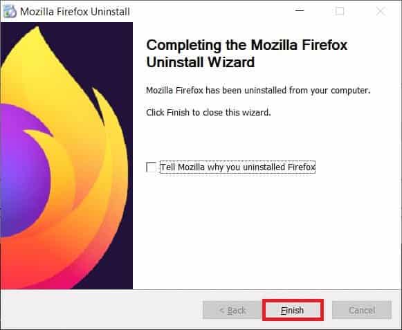 click-finish-to-close-the-wizard-1 إصلاح عدم استجابة Firefox